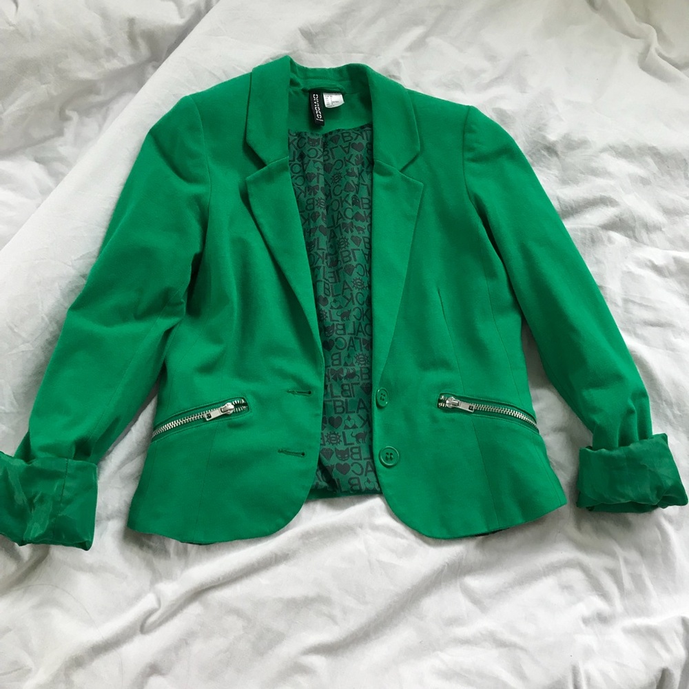 Vibrant Green H&M blazer 💚